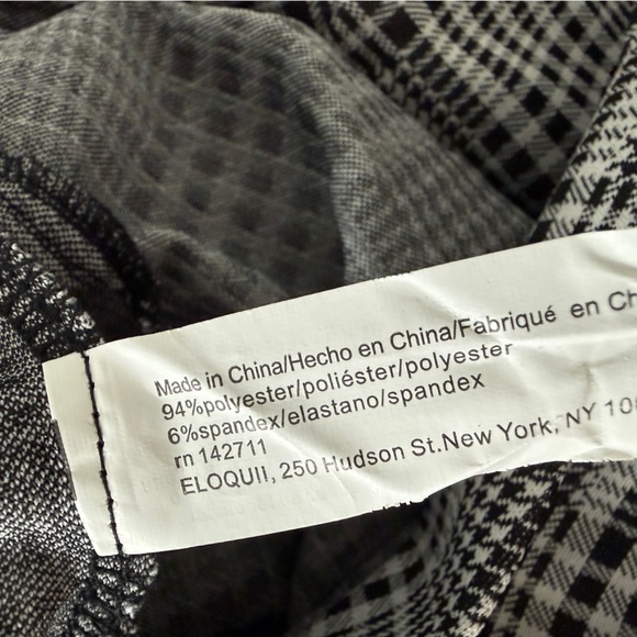 ELOQUII Womens Jumpsuit Tweed Black White 18 - Picture 15 of 15